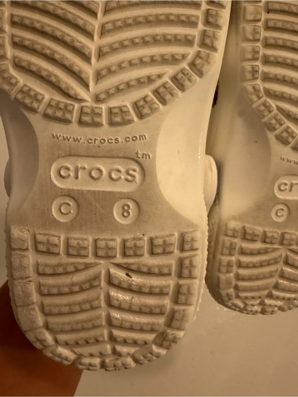Crocs Classic White Kids Clogs Size C8